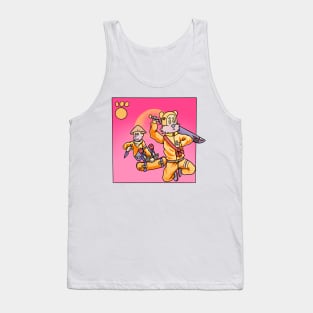 Calvin Hobbes mode ninja samurai Tank Top